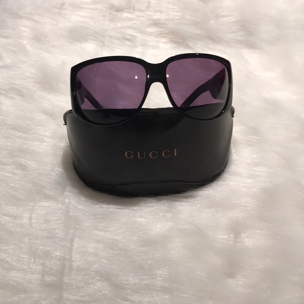Gucci Wraparound Sunnies w/Rhinestones